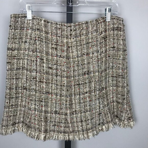Avenue Montaigne Boucle Mini Skirt Gold‎ Waist 34" - Picture 2 of 4